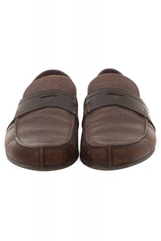 GUCCI HILARY DIAMANTE PENNY LOAFERS