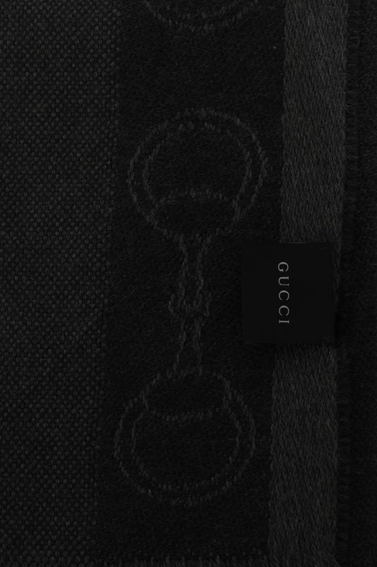 Gucci Horsebit Graphite Scarf