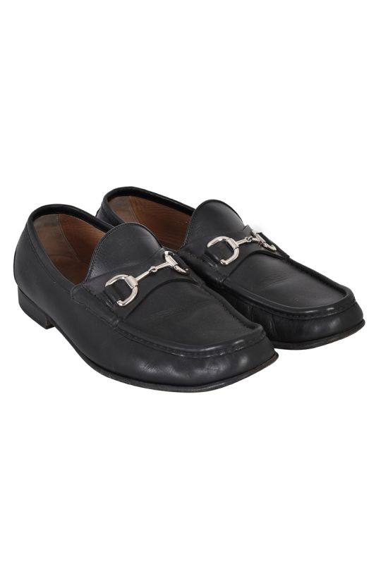 GUCCI HORSEBIT LEATHER LOAFERS