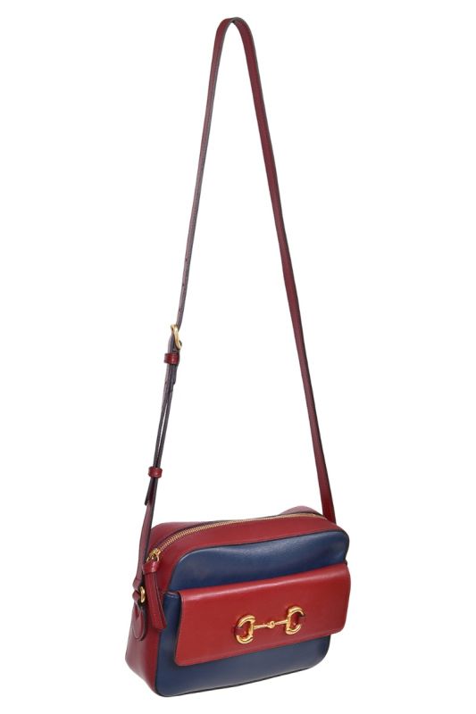 Gucci Horsebit Red/Blue Crossbody Bag