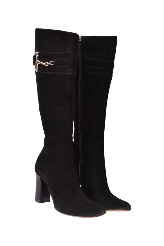 Gucci Horsebit Suede Boots
