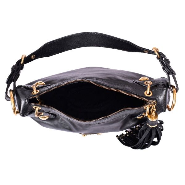 GUCCI HYSTERIA LEATHER SHOULDER BAG