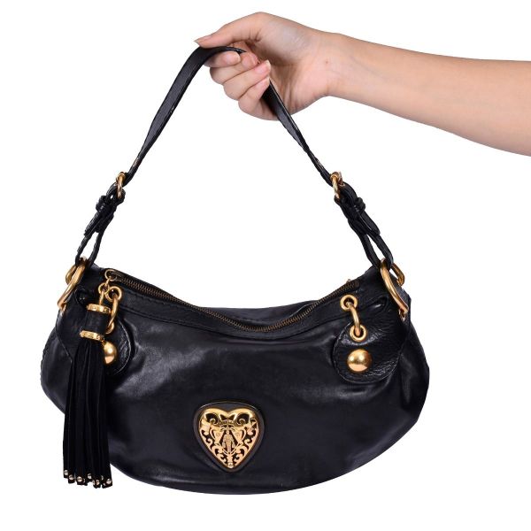 GUCCI HYSTERIA LEATHER SHOULDER BAG