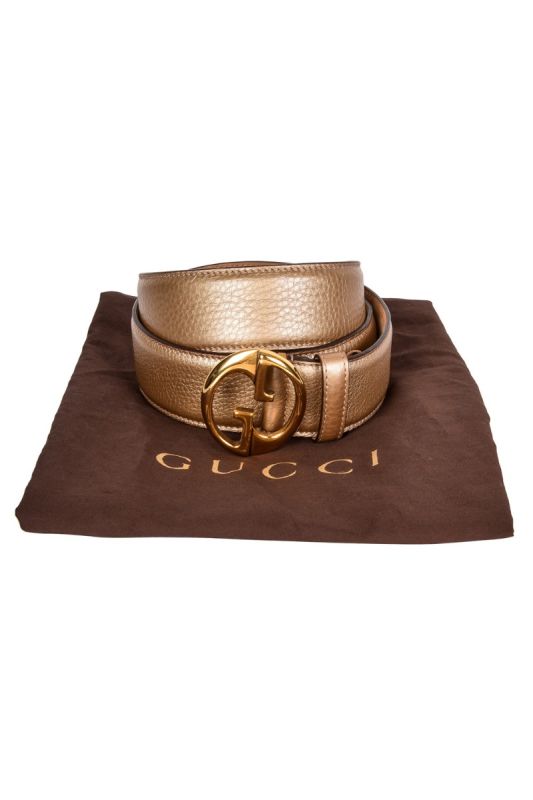 GUCCI INTERLOCKING GG BUCKLE BELT