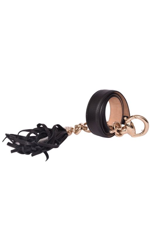 Gucci Leather Horsebit Tassel Belt