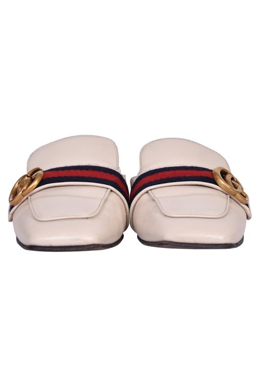 Gucci Leather Princetown Flat Mules