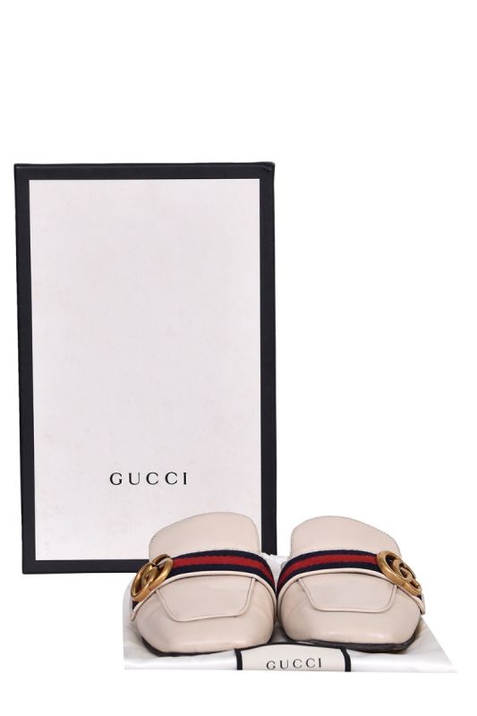 Gucci Leather Princetown Flat Mules