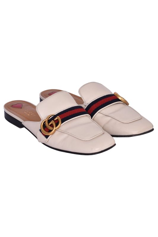 Gucci Leather Princetown Flat Mules