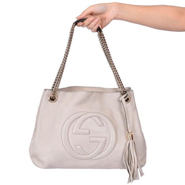 GUCCI LEATHER SOHO TOTE BAG