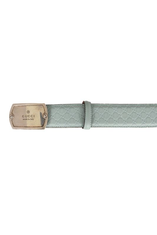 GUCCI LOGO BABY BLUE BELT