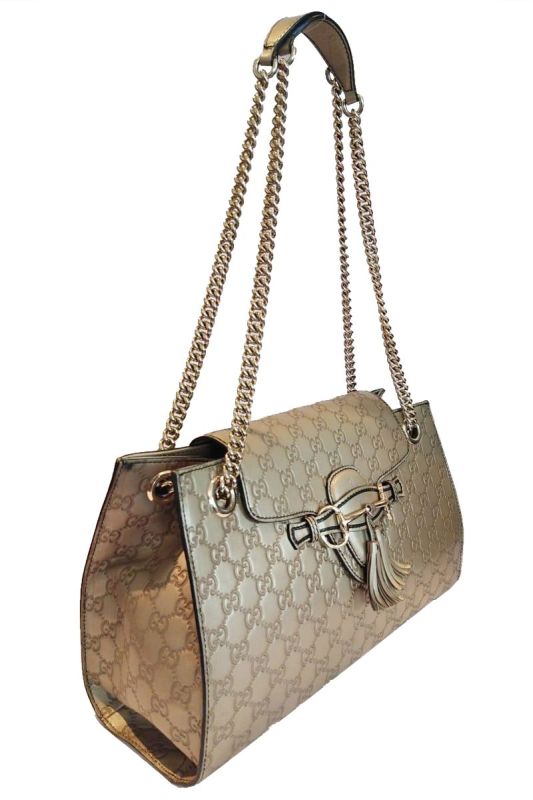 GUCCI METALLIC EMILY SHOULDER BAG
