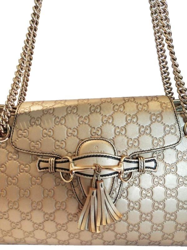 GUCCI METALLIC EMILY SHOULDER BAG