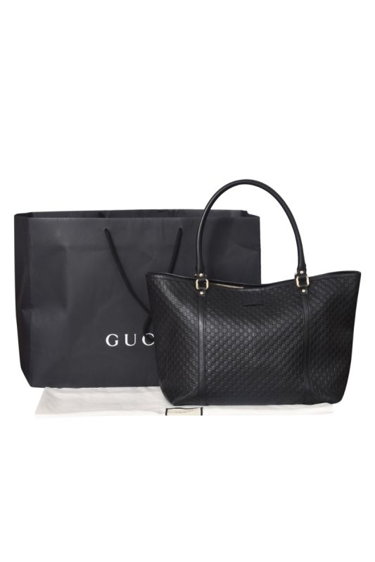 Gucci Micro Guccissima Black Leather Handbag