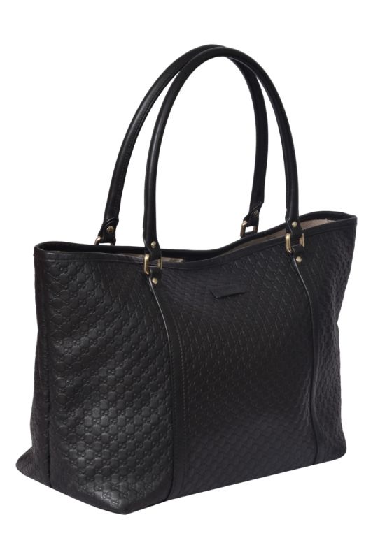 Gucci Micro Guccissima Black Leather Handbag