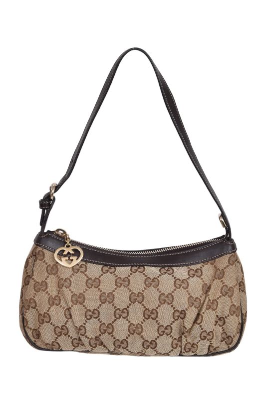 Gucci Monogram Canvas Pochette