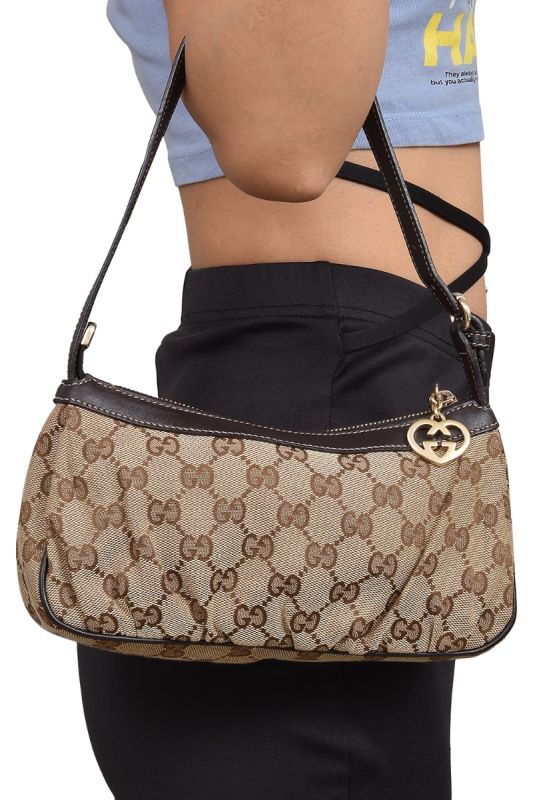 Gucci Monogram Canvas Pochette
