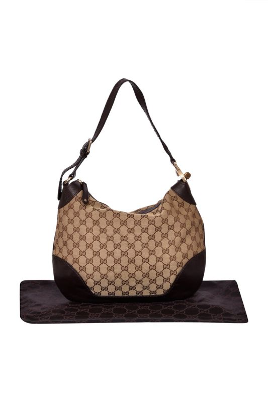 Gucci Monogram Charlotte Medium Hobo Bag