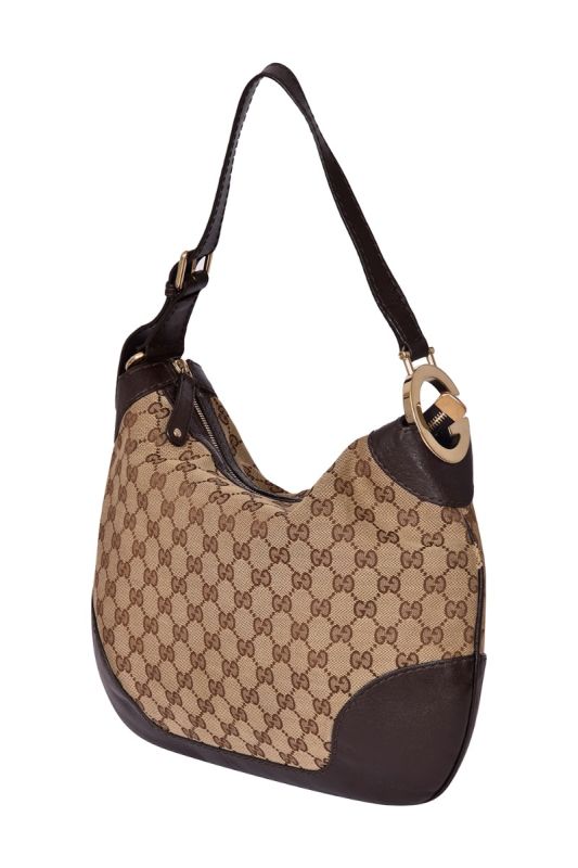 Gucci Monogram Charlotte Medium Hobo Bag