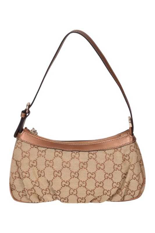 Gucci Monogram Heart Shaped Interlocking Pochette Bag