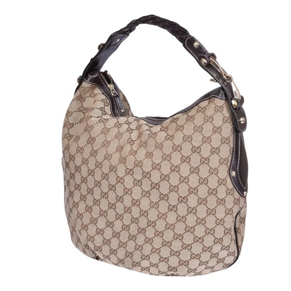 GUCCI MONOGRAM PELHAM HOBO BAG 