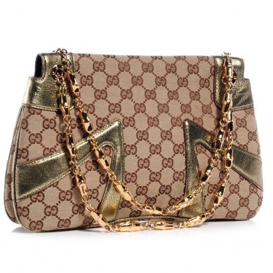 GUCCI MONOGRAM TOM FORD JEWELED DRAGON BAG