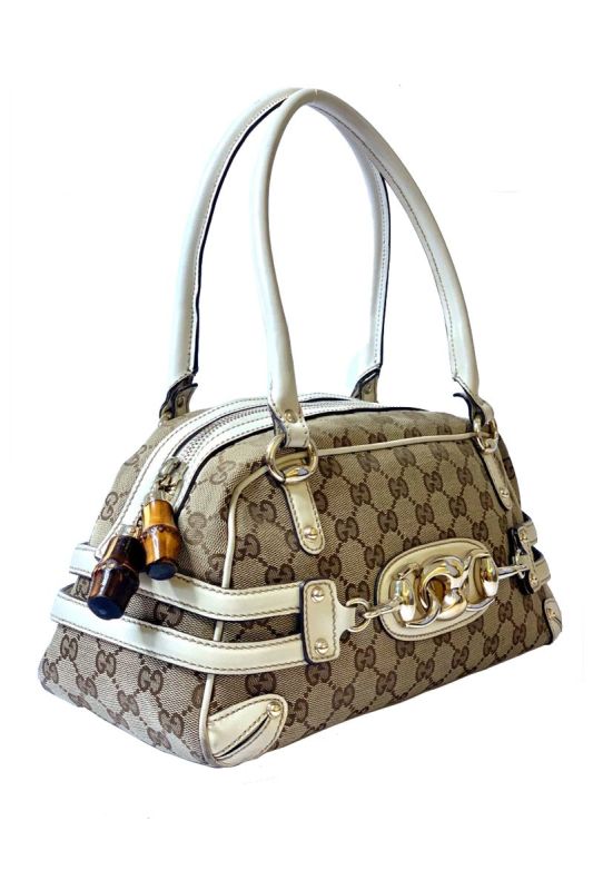 GUCCI MONOGRAM WAVE BOSTON BAG