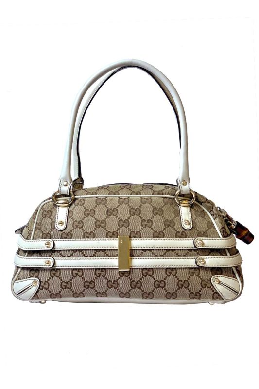 GUCCI MONOGRAM WAVE BOSTON BAG