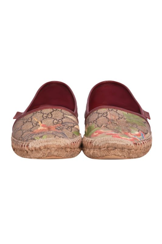 Gucci Multicolor Tian Print GG Supreme Canvas Espadrilles