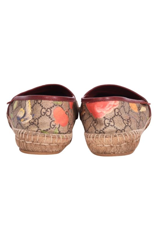 Gucci Multicolor Tian Print GG Supreme Canvas Espadrilles