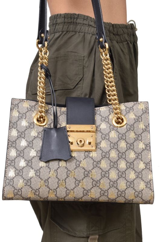 Gucci Padlock GG Bee Shoulder Bag