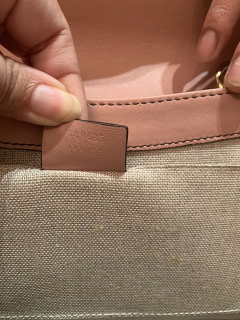 GUCCI PEACH MEDIUM EMILY SHOULDER BAG
