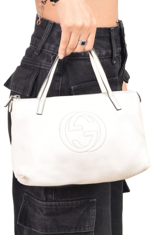 Gucci Pebbled Calfskin Soho Bag