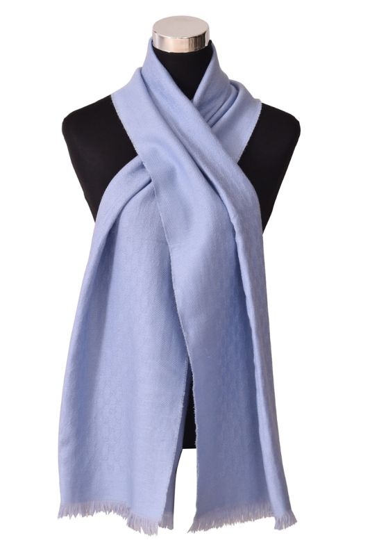 Gucci Powder Blue Monogram Stole