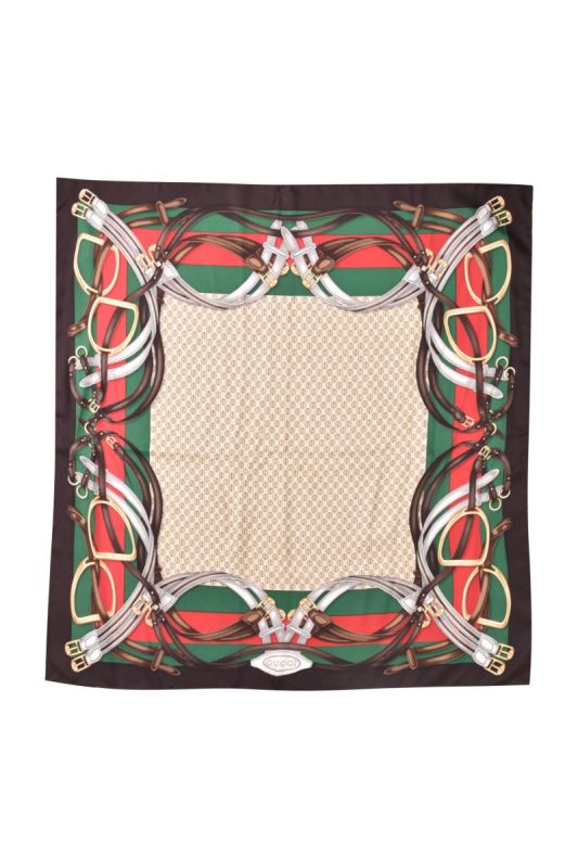Gucci Printed Silk Scarf