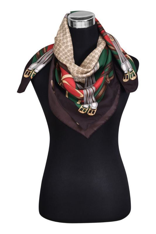 Gucci Printed Silk Scarf