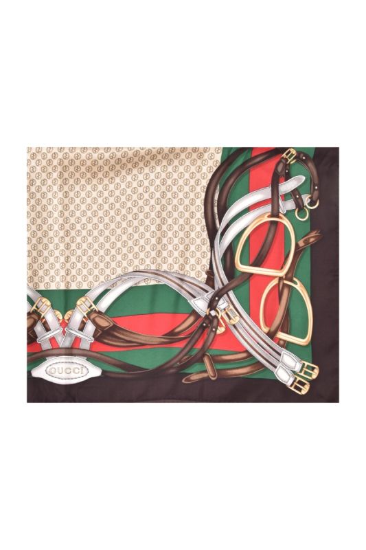 Gucci Printed Silk Scarf