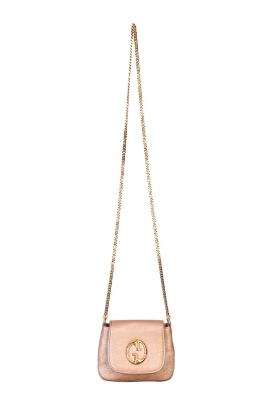 GUCCI ROSE GOLD CROSSBODY BAG