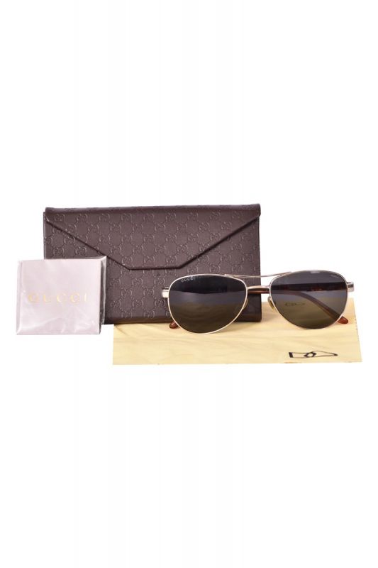 Gucci Silver GG2236/S Aviator Sunglasses