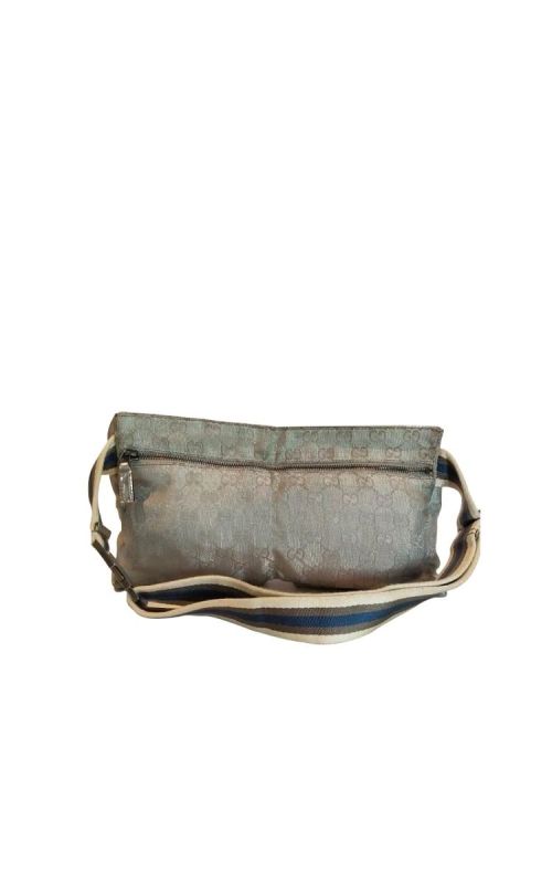 GUCCI SILVER GUCCISSIMA BELT BAG