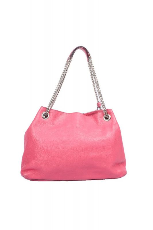 Gucci Soho Chain Pink Leather Shoulder Bag