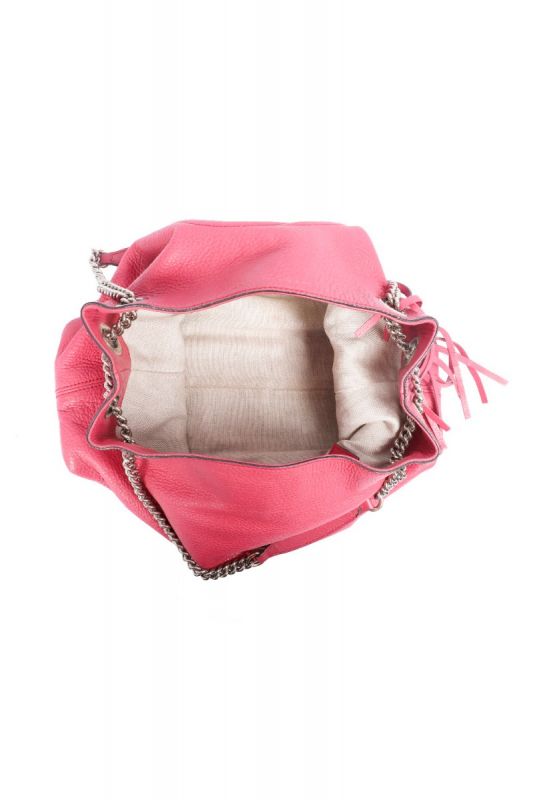 Gucci Soho Chain Pink Leather Shoulder Bag
