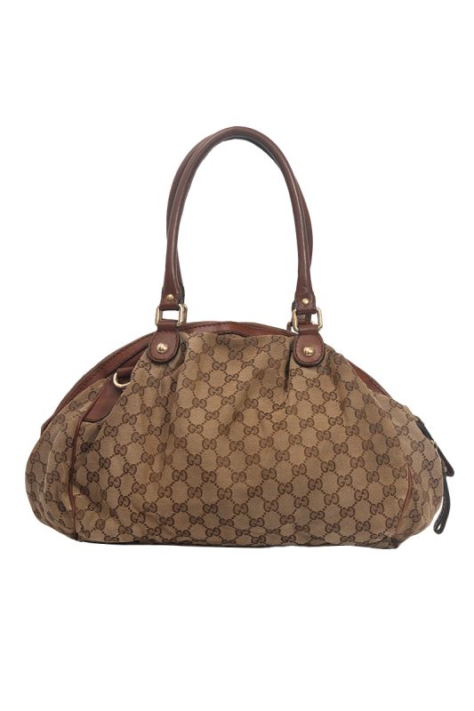 Gucci Sukey GG Canvas Top Handle Bag