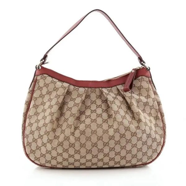 GUCCI SUKEY HOBO GG CANVAS BAG
