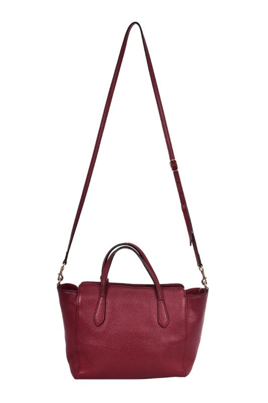 GUCCI SWING LEATHER SATCHEL BAG