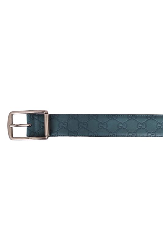 Gucci Teal Guccissima Belt RT135-10