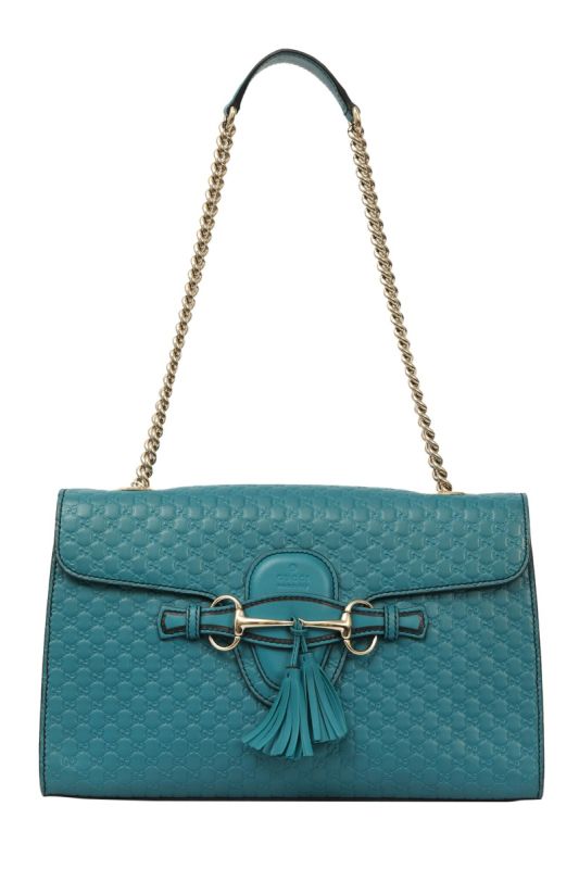 Gucci Teal Microguccissima Leather Emily Shoulder Bag RT179-1065