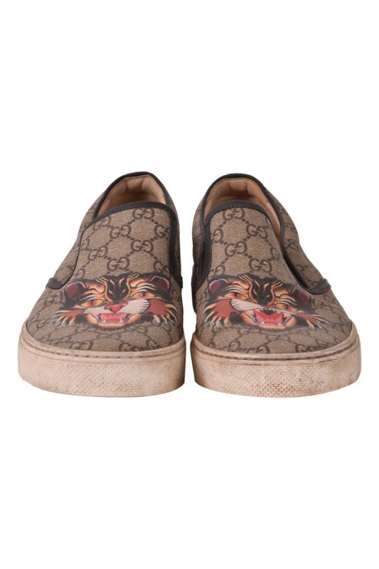 Gucci Tiger Slip On Loafers