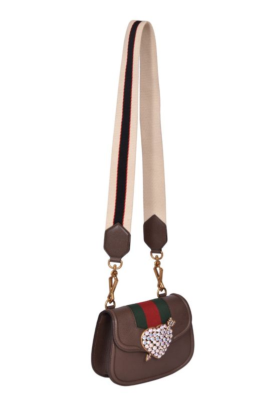 Gucci Totem Crystal Heart Crossbody Bag