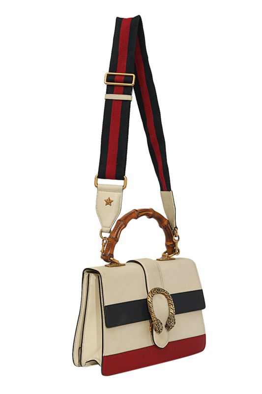 Gucci Tricolor Medium Leather Dionysus Bamboo Top Handle Bag
