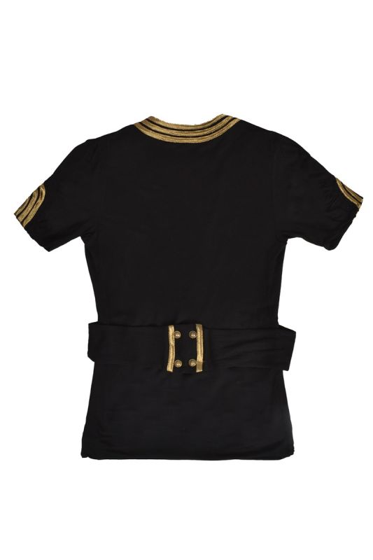 GUCCI V-NECK GOLD LINING TOP RT73-10
